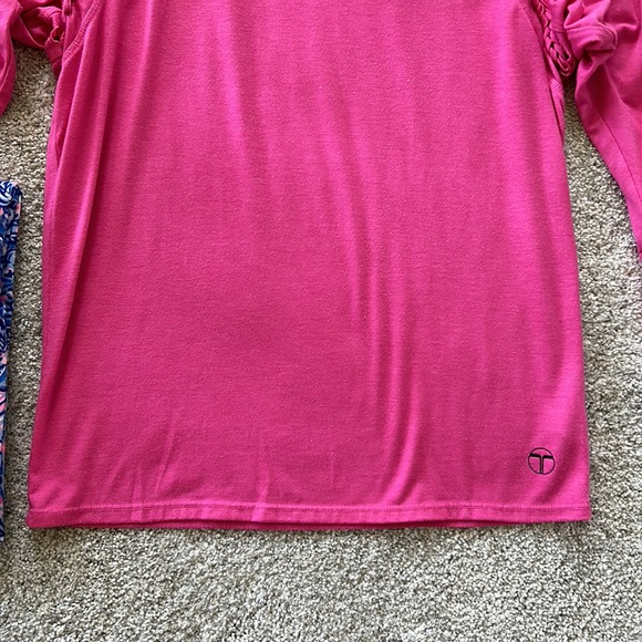 Trina Turk Pink Long Sleeve Tee - Picture 5 of 6